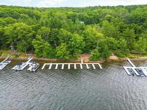 Community lake access is nearby