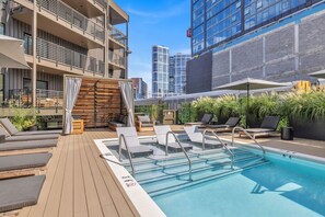 Common Area- Pool and Cabanas. Heated pool open from March-October