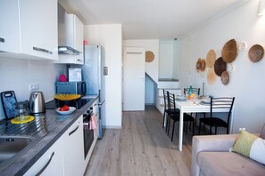 Kitchen and dining area