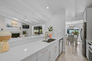 Open concept floor plan creates a light and airy feeling