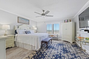 Wake up every morning with a view of the ocean from the main bedroom.