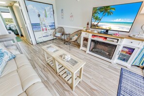 Large Living Room Area with Direct Oceanfront Views