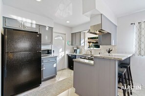 Fully equipped kitchen with all the essentials plus dishwasher