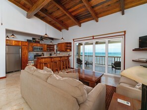 Open floor concept with beautiful ocean view
