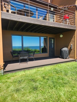 Walk out deck