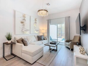 Relax in the cozy living room, perfect for unwinding after a day of adventure.