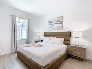 Indulge in ultimate comfort and style in the luxurious bedrooms, featuring hotel-quality sheets and duvets for a restful night's sleep.