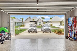 Navigate the area with ease using our 6 seater golf cart, included with your stay. Rent an additional 4 seater dependent on availability