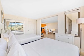 Drift into peaceful slumber in our serene and stylish bedroom.