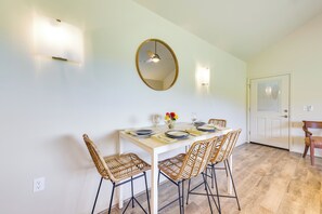 Dining Area | Single-Story Property | 2nd-Floor Unit