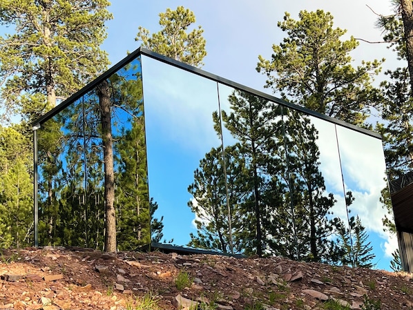 Mirror Cabin Exterior