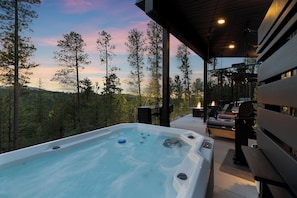 Stargaze from the hot tub