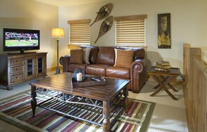 The loft doubles as another living area