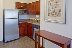 Make a quick meal in your kitchen.