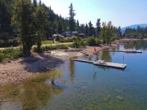 Direct access to beach and dock, and use of private buoy