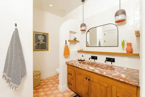 Primary bathroom with
