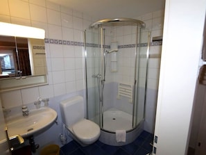 Mirror, Plumbing Fixture, Tap, Sink, Shower Head, Building, Bathroom, Shower Door, Shower