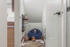 The Harry Potter room! Your kids can enjoy reading or casting their spellings!