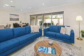 Downstairs lounge area