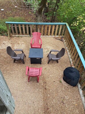 Fire Pit on lower patio