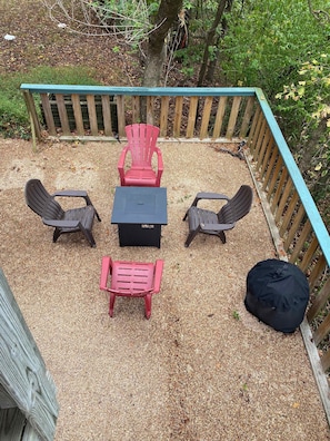 Fire Pit on lower patio