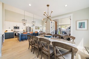 Open floor plan with indoor-outdoor living.