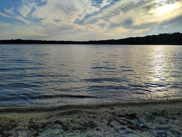 Veiw of the lake from our deeded beach access