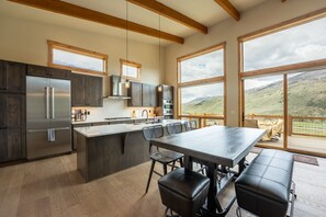 Kitchen and dining area