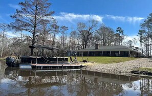 Boat launch and floating dock