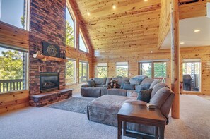 Living Room | Fireplace | Central Heating & A/C | Main Level