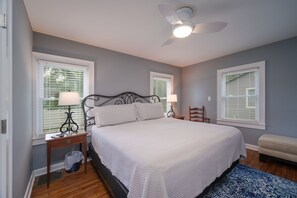 Bedroom 1 with King-Sized Bed and Smart TV