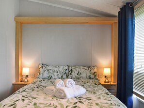 Double bedroom | Meadows Lodge - Meadow Retreat Lodge Park, Moota, near Cockermouth and North Lakes