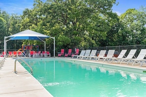 Soak up the sun poolside