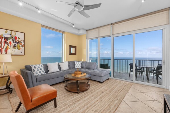 Welcome to Sapphire #2304! Featuring phenomenal views to the water from your living room!