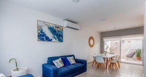 The space has A/C for your comfort