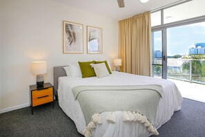 Master bedroom access to the main balcony