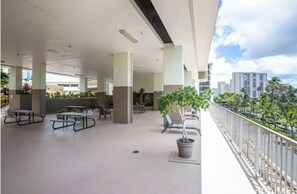 BBQ and lounge area