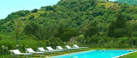 Schwimmbad des Ferienhauses