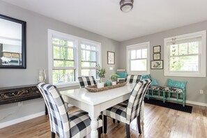Charming dining space off the kitchen