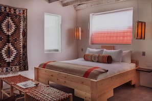 Cozy up in our rustic retreat.