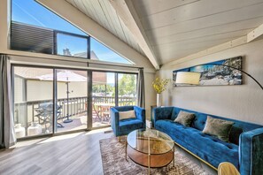 Step out on to the 2nd floor balcony from the living room