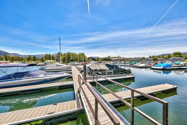 The Tahoe Keys Marina - this home has a boat slip an can accommodate 20&#39; watercraft