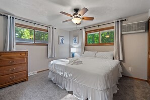 Bedroom 1 provides a King size bed