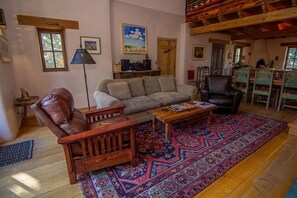 A living space full of southwestern color