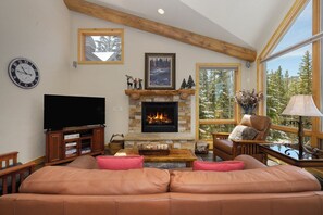 Resort views from our cozy living room.