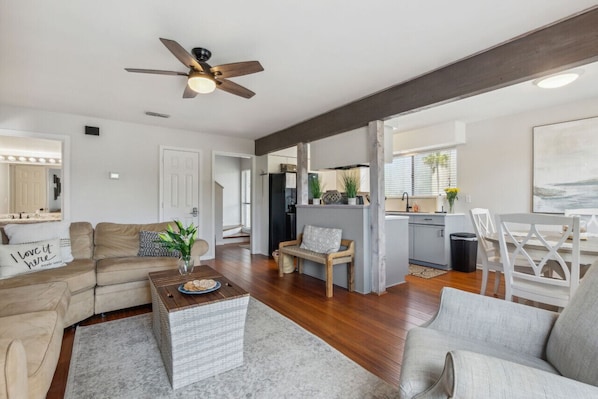 Open Concept Living and Dining Area
