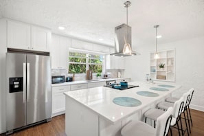 Discover the fully-equipped kitchen where culinary dreams come true.