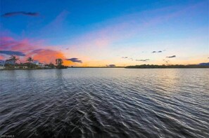 Your view from the back of the home with access to all Gulf waters in SW Florida. Fish right from your lanai.