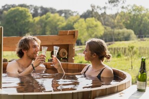 Bain finlandais chalet spa1