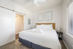 Our master bedroom complete with King size bed with a new incredible mattress